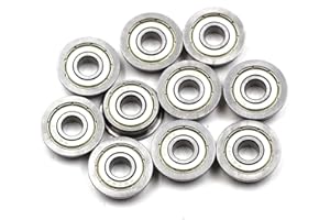 PREAMER 10 unids brida rodamiento de bolitas F608ZZ 8x22x7 mm métrico ensanchado rodamiento mini rodamiento de bolitas