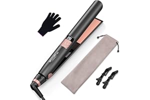 BESTOPE MIX Lisseur à cheveux avec écran LCD Température réglable 80 °C à 230 °C pour cheveux longs ou courts