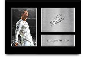 HWC Trading A4 Cristiano Ronaldo Real Madrid Geschenke Gedrucktes Signiertes Autogramm Foto für Fußball Anhänger and Fans - A4