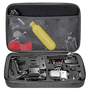 Neewer Shockproof Carrying Case for Gopro Hero 1/2/3/3+/4/5/6/7/4 Session, SJ4000/5000/6000/7000 Camera and Accessories (Black, Large)