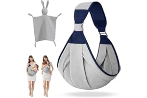 Indiluc Fular Portabebe – Portabebes con Cierre Reforzado de Seguridad y Diseño Ergonómico, Comodidad total en Frontal y Lateral para porta bebes de 0 a 36 meses, Ideal para porteo bebe