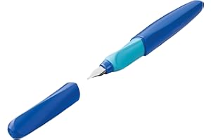 Pelikan 814737 pióro wieczne Twist M, Deep Blue, łącznie z 1 wkładem, 1 sztuka