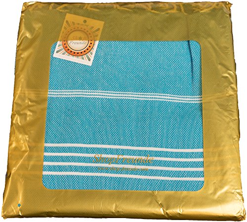Hamamtuch Pestemal Baumwoll-Saunatuch, Strand-Tuch mit Fransen, dünn, saugstark, 100% Baumwolle, Farbe:Silbergrau;Größe:Decke 150×200 cm - 2