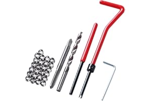 Fongmore 30 PZ In Acciaio Inox Kit di Riparazione Filetto M5x0.8mm Metrico Filo di Riparazione Inserto Kit Compatibile Strumento Mano Set Per Auto Riparazione