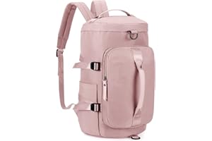 HAWEE Uomo Donna Zaino da Viaggio Sportivo Impermeabile Grande Weekend Zaino Palestra con Scomparto per Scarpe per Viaggi Fitness Nuoto Campeggio Trekking