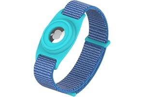 WATACHE AirTags Weiche Silikon-Uhrenarmbänder, Sicherheit und Kindersicherung, Anti-Lost, Anti-Kratz-Schutz für die Positionierung des Airtag-Tracking-Armbands