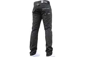 Enzo BNWT Jean bleu délavé pour homme, coupe droite, tous tours de taille et toutes tailles