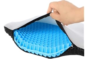 AOAKY Extra Thick And Comfortable Three Layers Gel Seat Cushion Gel Seat Cushion for Long Sitting Seat Cushion for Office Chair Seat Cushion Seat Cushions (blue)