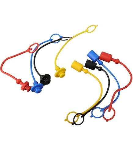Coupleurs Parker Aeroquip Coupleurs Hydrauliques Rapides YUANGANG - Lot De 4 Paires 1/2 - Anti-Poussière PVC Caucoutchouc Coupleurs ISO7241-A