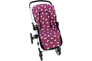 Funda de Verano para Silla Paseo Universal Rosy Fuentes- Colchoneta para Carrito Bebé- Transpirable-Compatible con Bugaboo, Jane, Concord, Baby Jogger, Bebecar…0-rosa empolvado