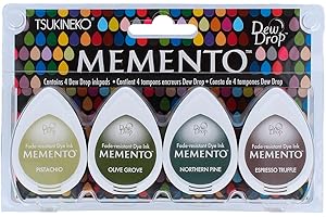 TSUKINEKO Imagine Crafts Encreurs Memento Dew Drop Dye 4 kg Central Park Plusieurs Couleurs