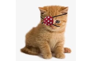YUYUSO Cat Eye Patch Cats Single Eyepatch Cats Eye Covering Wounds Protector for Cat Kitten Dog Eyes