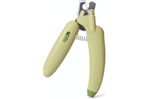 Peticularz® Ciseaux à Ongles Professionnels Verts pour Chats et Chiens avec éclairage LED Violet pour la détection de la Roussette, Soin précis des Griffes & Confort