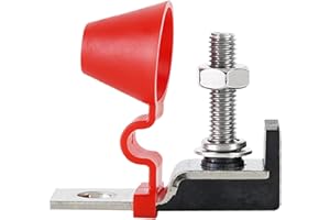 GLOSO Terminal Fuse Block Marine Battery Fuse Wire Car Boat Fuse Holder Single Stud 5/16" (Fuse not include) TFB1CS