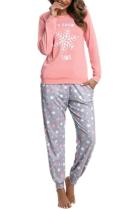 Amazon Pijama Invierno Algodon Mujer Algodón Pijamas De Invierno