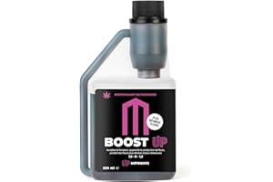 UP NUTRIENTS BOOST UP Engrais stimulateur de floraison Bio Stimulateur pour plantes et cultures 250 ml Accélérateur de production de fleurs et fruits compacts et résineux