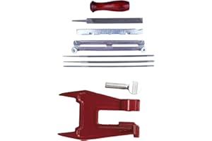 Gubeter Kit per affilare catena motosega professionale, taglia 5/32", 3/16", 7/32", Lime per catena motosega, per Husqvarna Stihl Poulan Pro Echo Homelite Jonsered Craftsman, Supporti