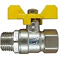 SRP Male Female Butterfly Handle High Pressor Full Port Shut-off Ball Valves (1/2" MxF)
