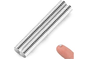 SUFUNE 100 Pezzo Calamite Piccole Magneti ，3 * 1mm Neodimio Magnete Calamita da Parete, Lavagna per il Frigo Lavagna per Ufficio Magneti Rotondi per Servizio Pesante