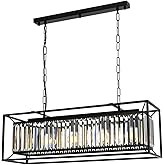 Avonni 60029 Modern Chandelier, 60 w, Black