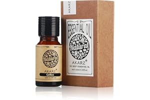 AKARZ aceite esencial de café Natural Orgánico aceite de cafe para el Cuidado de la Piel Cuerpo Cabello, Difusor, Luz, Jabón, Hacer, DIY Masaje aroma 10ml