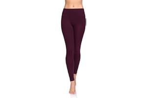 SOFTSAIL Leggings 95% Coton Leggings pour Femmes Taille Haute Longueur Totale Contrôle du Ventre Legging Pantalons Extensibles Temps Libre Relaxation Marche