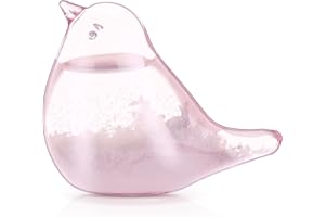 LTXDJ Storm Glass Weather Forecaster, Weather Station Bird Liquid Barometer Cute Creative Decorative Weather Predictor For Home Office, As Gift (Pink)