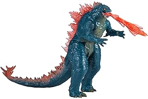 MONSTERVERSE Godzilla x Kong: The New Empire, 6-Inch Godzilla Evolved Action Figure Toy, Iconic Collectable Movie Character Toy, Includes Heat Ray Power Feature, Toy Suitable for Ages 4 Years+