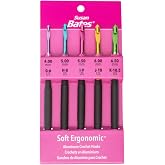Susan Bates Crochet Hook Set SZ G6-K105, Dimensions G6/4mm - K10.5/6.5mm