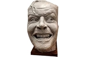 SENBERE Bookends Sculpture Of The Shining Bookend Library Here?s Johnny Sculpture Resin Desktop Ornament Book Shelf