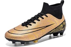 VTASQ Zapatillas de Fútbol Hombre Profesionales Atletismo Entrenamiento niños Spike Aire Libre Calzado de Fútbol Training Zapatos de Deporte Zapatillas de Fútbol