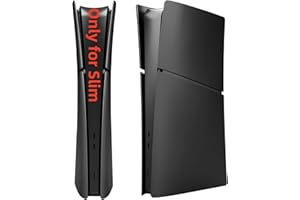 IMOFEE Slim Digital Edition Cover Plates for New PS5 Console, Shell Panels Compatible with New Slim PlayStation 5 Accessories, Replacement Protective Faceplate (Black)