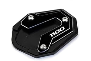 ZYAKOMO CNC Motorcycle Kickstand Pad Side Stand Enlarge Plate Fit For Honda Rebel 1100 2023 CMX1100 Rebel1100 CMX 1100 M T 2020-2023 (Black)