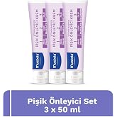 Mustela Pişik &Ouml;nleyici Koruyucu Doğal K&ouml;kenli Bakım Kremi 3&rsquo;L&uuml; Set 50 Ml X 3