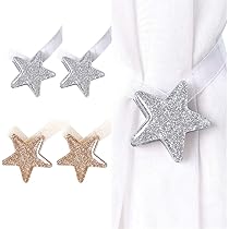 Fermatenda Magnetico 4 Pezzi - Per Tende Di Qualsiasi Materiale - Stile Europeo E Americano - Argento - Nessuna Installazione - Foto 3