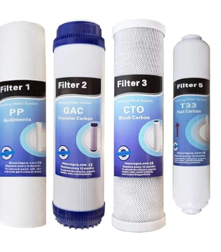 Kit Filtri Acqua 3 Stadi Per Osmosi Inversa - 10 Pollici, Depurazione Standard - Foto 3