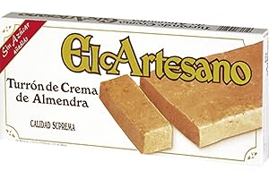 El Artesano - Crema de Almendra Sin Azúcar, 100% Almendras Naturales, Edulcorada con Ingredientes Naturales, Textura Suave, Apta para Diabéticos y Personas Saludables, Sabor Intenso a Almendra
