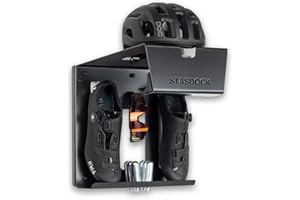 Stasdock Premium Support Mural pour vélo Système de Stockage - pour Race vélos (Happy Black) Porte Bicyclette - Fixation Suspendu sur Le Mur