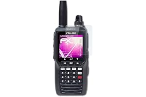 atFoliX Glasfolie kompatibel mit Yaesu FTA-450L Panzerfolie, 9H Hybrid-Glass FX Schutzpanzer Folie