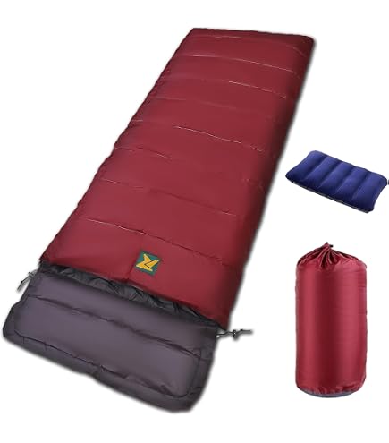 KINGROCK Cold Weather Sleeping Bag - Waterproof, Lightweight, For Adults & Backpacking (14-23°F)