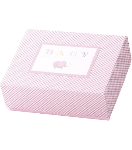 Boîte Cadeau Baby Boy Rössler - 190x140x60 Mm - Pour Naissance Et Baptême En Bleu Clair