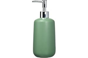 Wenko Allstar dozownik mydła Olinda, do wielokrotnego napełniania, stożkowy kształt, dozownik mydła do rąk o matowym wykończeniu, wyprodukowany z ceramiki, pojemność 500 ml, 8 x 20 x 7,7 cm,