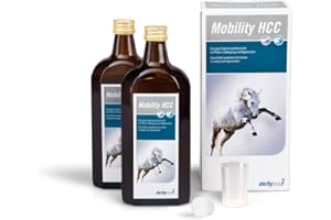 derbymed Mobility HCC für Pferde | 2 x 500 ml | Flüssiges Ergänzungsfuttermittel für Pferde | Kann zum Erhalt des Gelenkknorpels beitragen | Mit Fructose und Hyaluronsäure