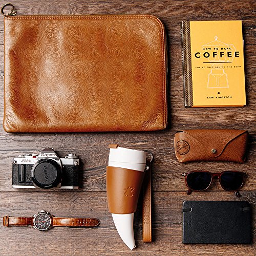 Goat Story To- Go- Becher. Braunes Leder - 3