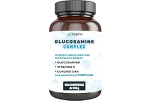 OSPOX Glucosamina Condroitina con MSM per Cartilagine e Articolazioni - 120Cpr con Collagene e Acido Ialuronico per Ossa, Muscoli e Dolori Articolari
