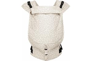 Hoppediz Babytrage Primeo, für Neugeborene ab Geburt, Bauchtrage, Rückentrage, 100% kbA-Baumwolle, Kigali