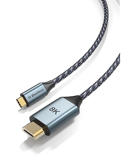 Adaptateur USB-C Vers HDMI 8K@60Hz - Compatible IPhone 15/16, MacBook, IPad - Aluminium