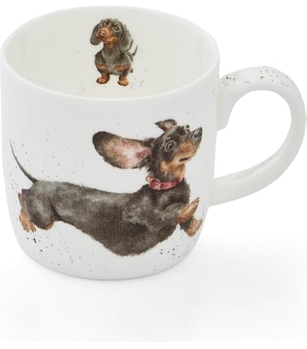 Wrendale Designs Grußkarte – 'That Friday-Feeling' Mit Wursthund, 15x15 Cm, Blanko