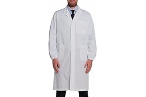 C.B.F. Balducci Group Camice Bianco da Laboratorio Medico - Camice Grigio Blu Bianco da Lavoro Uomo Donna Grembiule Giacca