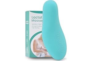 FOLANDA Masajeador de Lactancia con Calentamiento, Masajeador de Senos Suave para Amamantar, Masajeador de Amamantamiento con Calor Y Vibración para Conductos Obstruidos, Mejorar el Flujo de Leche(3#)